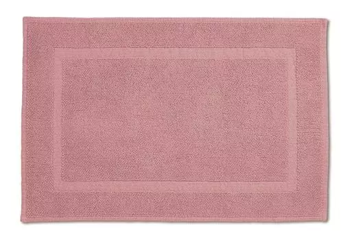Коврик для ванной Rhomtuft Pearl квадратный 60 x 90 см цвет розовый кварц