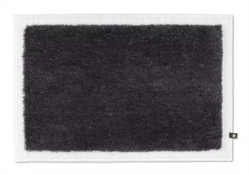 Коврик для ванной Rhomtuft Рамка 60 x 90 см цвет цинк/белый