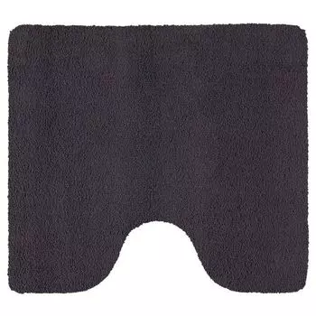 Коврик для ванной Rhomtuft с квадратной каймой. квадратная цветная банка 55 х 60 см, серый