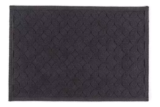 Коврик для ванной Rhomtuft Seaside квадратный 50 x 70 см цвет черный