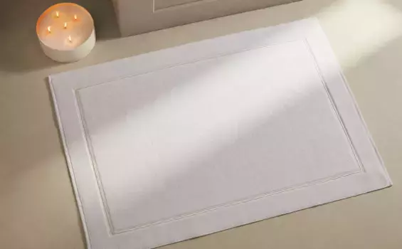 Коврик для ванной с отделкой Zara Home, бежевый