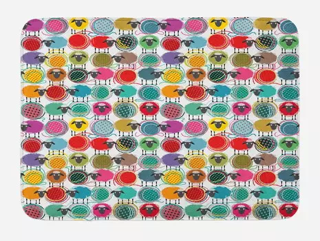 Коврик для ванной с принтом Dmyphy