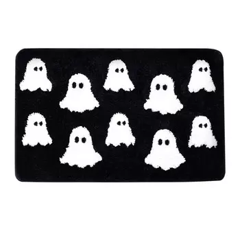 Коврик для ванной с привидением Nmdmisc, черный