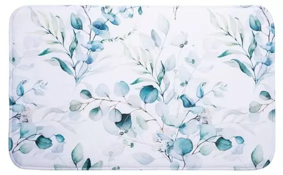 Коврик для ванной SANILO Eukalyptus 50x80 cm, 50x1,5x80 см, белый