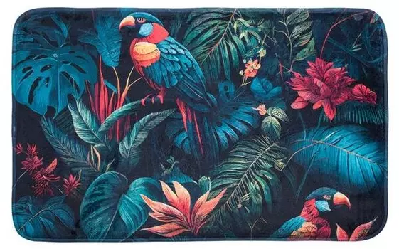 Коврик для ванной SANILO Exotic 50x 80 cm, 50x1,5x80 см, зеленый