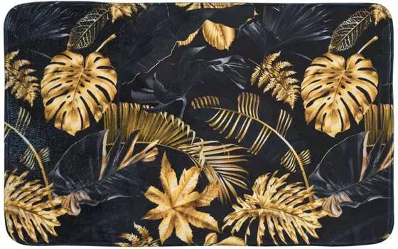 Коврик для ванной SANILO Golden Leaves 70 x 110 см, золото