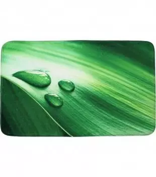Коврик для ванной SANILO Green Leaf 50x80 cm, 50x1,5x80 см, зеленый