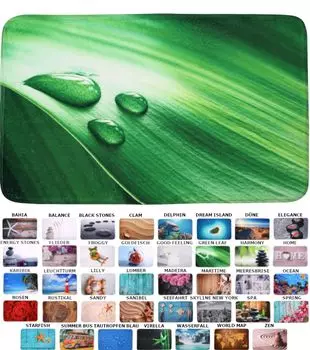 Коврик для ванной SANILO Green Leaf 70 x 110 см, зеленый