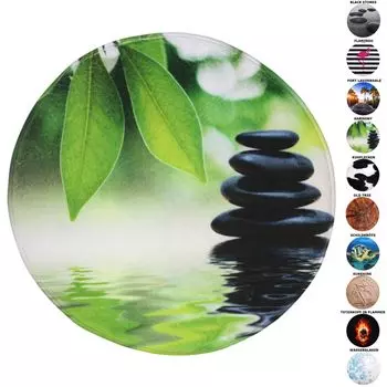 Коврик для ванной SANILO круглый Harmony 80 см, зеленый