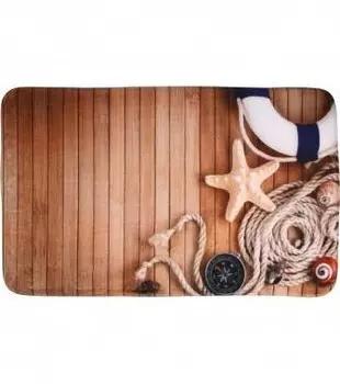 Коврик для ванной SANILO Maritime 50x80 cm, 50x1,5x80 см, коричневый