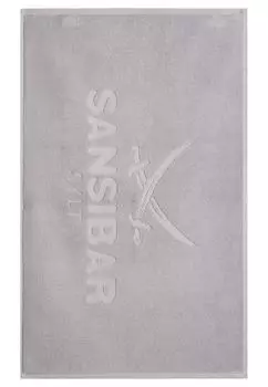 Коврик для ванной Sansibar, коврик для ванной, коврик для душа, 50х80 см, 100% хлопок, серебро