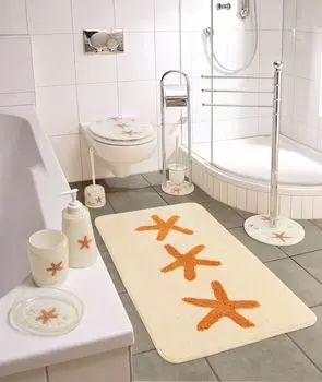 Коврик для ванной Sanwood, коврик для ванной, коврик для ванной, коврик для душа, ковер для ванной комнаты, ракушка 70 x 120 см, мультиколор