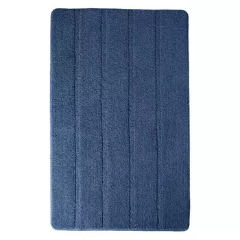Коврик для ванной Schiesser Milano с мягким ворсом и нескользящей изнанкой. 60х100см | Темно-синий