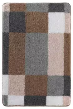 Коврик для ванной - серо-коричневый - серый - белый - полиакрил - 60 x 90 см Kleine Wolke