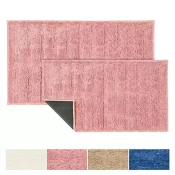Коврик для ванной Shine Pink 60 x 100 см Floordirekt, розовый