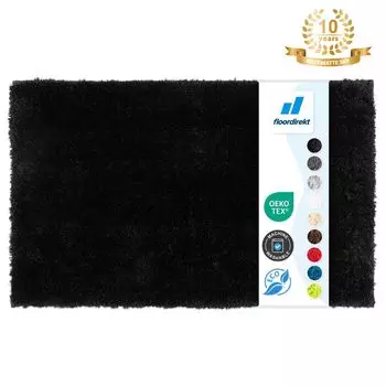 Коврик для ванной Sky нескользящий и быстросохнущий черный 80х150 см Floordirekt