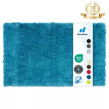 Коврик для ванной Sky нескользящий и быстросохнущий бирюзовый 50х80 см Floordirekt
