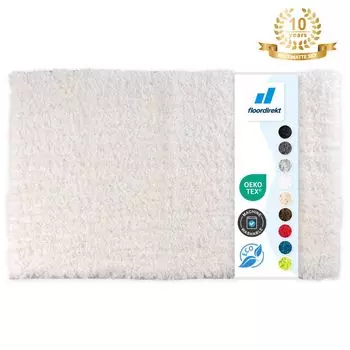 Коврик для ванной Sky нескользящий и быстросохнущий белый 80х150 см Floordirekt