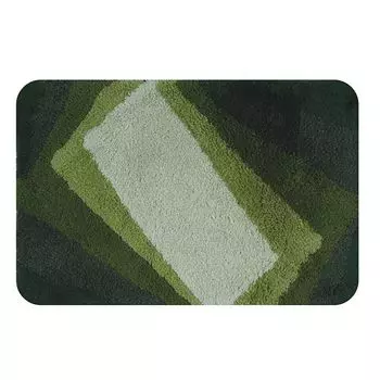 Коврик для ванной Spirella «Kali» коврик для душа из микрофибры с глубоким ворсом | пушистый | противоскользящий | подходит для полов с подогревом | 50х70см | Зеленый