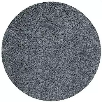 Коврик для ванной Spirella, коврик для ванной, коврик для душа, микрофибра, глубокий ворс пушистый | противоскользящий | подходит для полов с подогревом, круглый 60 см | Серый