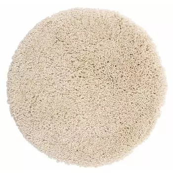 Коврик для ванной Spirella, коврик для ванной, коврик для душа, микрофибра, глубокий ворс пушистый | противоскользящий | подходит для полов с подогревом | 60 см круглый | бежевый