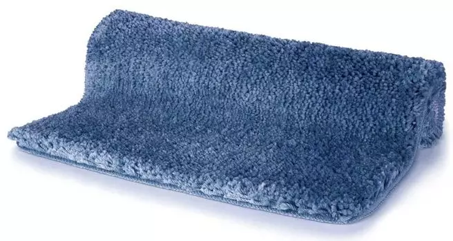Коврик для ванной Spirella, коврик для ванной, коврик для душа, микрофибра, глубокий ворс пушистый | противоскользящий | подходит для полов с подогревом | 70х120см | Голубое небо, синий