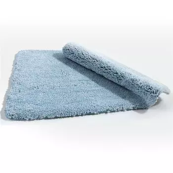 Коврик для ванной Spirella, коврик для ванной, коврик для душа, микрофибра, глубокий ворс пушистый | противоскользящий | Гоби | подходит для полов с подогревом | 60х90см | Светло-синий