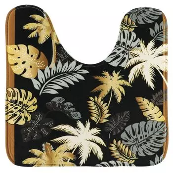 Коврик для ванной Tendance для унитаза белый чёрный золотой 45 см x 50 см x 1 см украшение для ванной комнаты Tendance Style