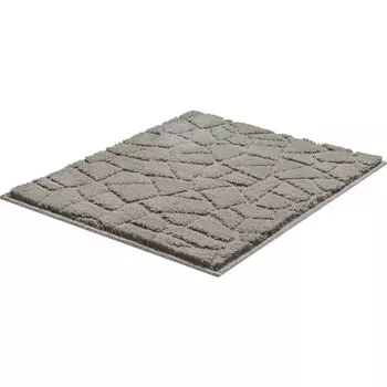 Коврик для ванной Terazzo Basic - коврик для ванной премиум-класса, цвет: антрацит, размер: 50 х 60 см GRUND, черный