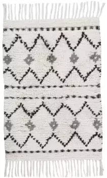 Коврик для ванной TOM TAILOR HOME "Этно Ванна" с бахромой 60х100 см, белый