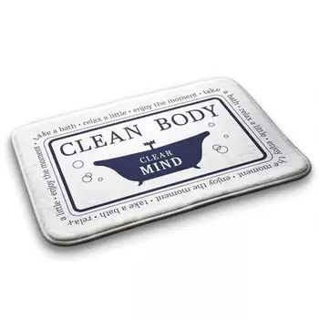 Коврик для ванной Tulup Badewanne Bad, 75x1x75 см, черный