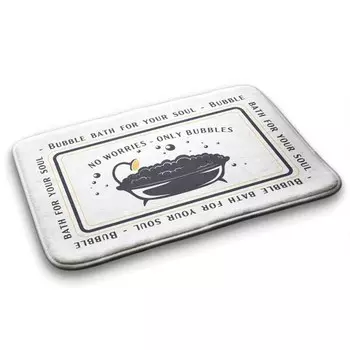 Коврик для ванной Tulup Badewanne Bad, 90x1x90 см, черный