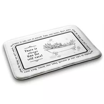 Коврик для ванной Tulup Badewanne Bad, 90x1x90 см, белый