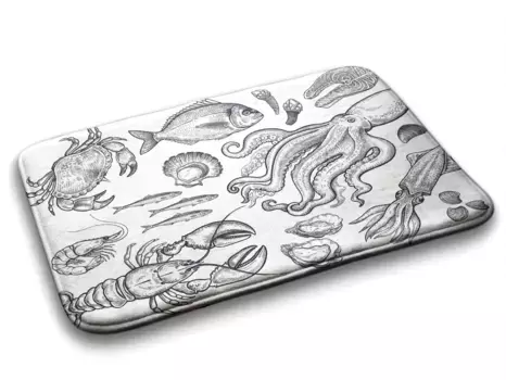 Коврик для ванной Tulup, белый