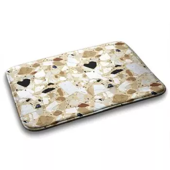 Коврик для ванной Tulup Bunte Abstraktion, 90x1x90 см, бежевый