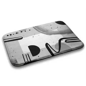 Коврик для ванной Tulup Geometrische Muster, 75x1x75 см, серый