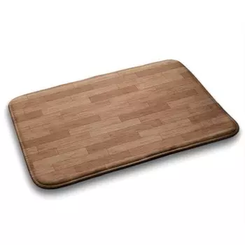 Коврик для ванной Tulup Hlzerner Boden, 75x1x75 см, коричневый