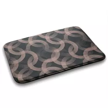 Коврик для ванной Tulup Kreise Abstrakt, 75x1x75 см, красный