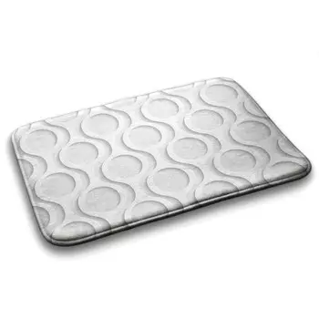 Коврик для ванной Tulup Kreise Muster, 90x1x90 см, белый