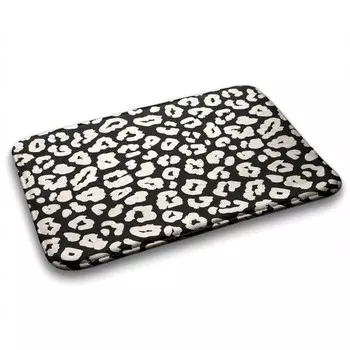 Коврик для ванной Tulup Leopardenmuster, 90x1x90 см, черный