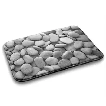 Коврик для ванной Tulup Steiniger Strand, 90x1x90 см, серый