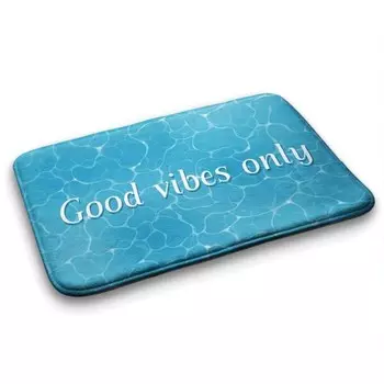 Коврик для ванной Tulup Wasserflche, 75x1x75 см, синий