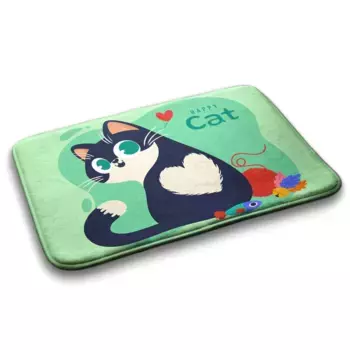 Коврик для ванной Tulup, зеленый