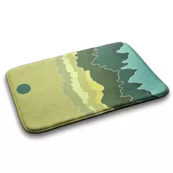 Коврик для ванной Tulup, зеленый