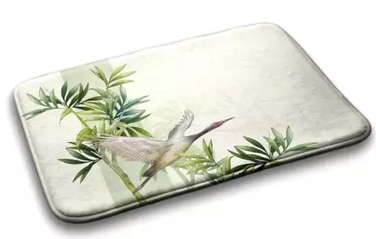 Коврик для ванной Tulup, зеленый