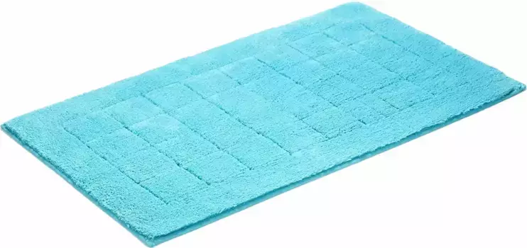 Коврик для ванной Vossen "Эксклюзив" прямоугольный (67х120 см), светло-лазурный