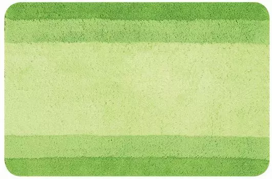 Коврик для ванной в виде спиреллы | уютная глубокая ворсовая | Нескользящий коврик для ванной | много размеров | можно стирать при 40° | 65х55см | Зеленый Spirella