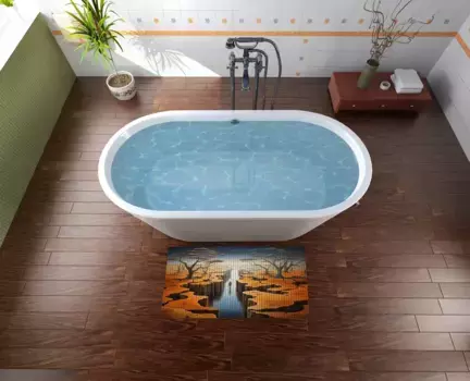 Коврик для ванной Wallario