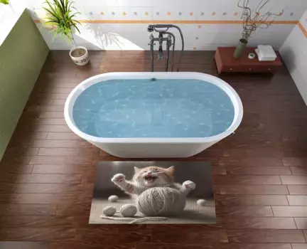 Коврик для ванной Wallario