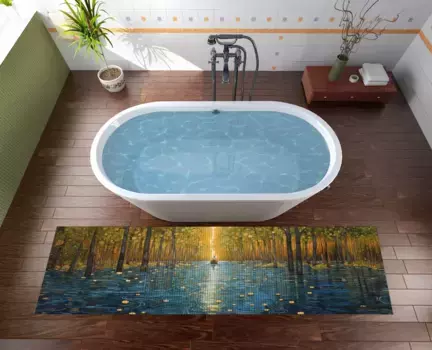 Коврик для ванной Wallario